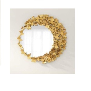 Miroir mural décoratif artisanal avec cadre en métal au design art déco unique pour une décoration intérieure unique - Product Image 3