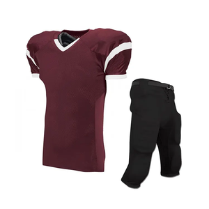 Ensembles d'uniformes de football américain pour hommes grande taille, séchage rapide, respirants, couleur personnalisée, logo personnalisé, impression par transfert thermique pour l'hiver - Product Image 1