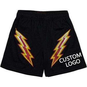 Pantalones Cortos de Baloncesto de Malla para Hombre de Alta Calidad al por Mayor, con Logotipo Personalizado, Cintura Elástica, Pantalones Cortos Deportivos para Adultos, Diseño Sublimado - Product Image 1