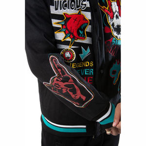 Chaqueta de Béisbol Unisex de Moda, Tejido de Lana Afelpada, Bordado de Letras en Chenilla, Ropa Casual de Invierno - Product Image 5