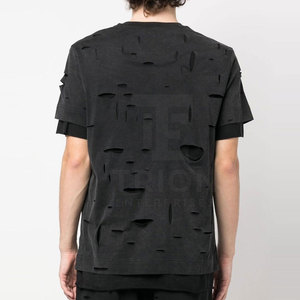 T-shirts pour hommes de qualité supérieure, tendance, effet usé, logo et style personnalisés, vente en gros, t-shirts pour hommes les plus vendus - Product Image 5