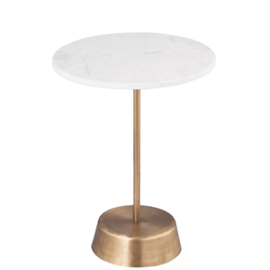 Mesa auxiliar superior redondeada personalizada, decoración del hogar, casa de campo, sala de estar, muebles de mesa de esquina con revestimiento de polvo dorado - Product Image 5