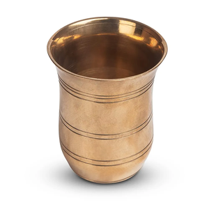 Verre à boire poli en métal cuivre de haute qualité pour un usage quotidien pour la maison et le bureau Finition naturelle au prix de gros - Product Image 2