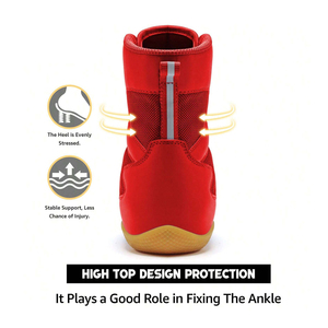 รองเท้านักมวยปล้ำสำหรับผู้ชายรองเท้าชกมวยน้ำหนักเบา - Product Image 5