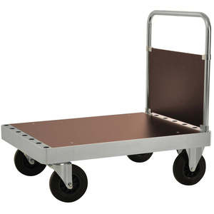 Industrial and Shopping <b>Platform</b> <b>Trolley</b> with Four- and Three-Wheel Options Enclosed Frame OEM Support for Warehouse Storage - Product Image 1