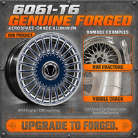 Jantes en alliage d'aluminium forgé ZHHY neuves, directement de l'usine, 6061-T6 Bronze Mesh, 130 mm PCD, 54 mm Offset ET10, pour Audi, pour voiture de tourisme