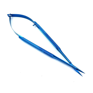 Tijeras Curvas de Titanio de 18 cm para Córnea, Instrumento Quirúrgico Oftálmico, Herramienta Manual Reutilizable para Procedimientos de Cirugía Ocular en Hospitales - Product Image 3