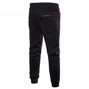 Pantalon de survêtement homme taille haute en coton polaire Pantalon de survêtement décontracté avec logo personnalisé Pantalon de jogging délavé en foncé - Product Image 3