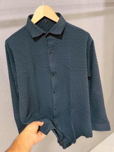 เสื้อเชิ้ตทำงานมีกระดุมสำหรับผู้หญิง, เสื้อลำลองแขนยาวทรงหลวมคอตตอน - Product Image 5