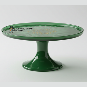 Support à gâteau rond en résine de luxe, fait à la main, avec des caractéristiques écologiques, non toxiques et réutilisables pour une présentation élégante des desserts - Product Image 6