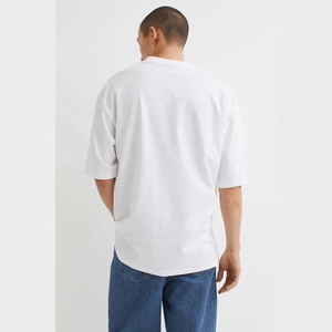 Hot selling New Design Cotton Jogging <b>Gym</b> Loose Fit 100% Cotton Oversized Tee Shirt Short Sleeves Men T Shirts - Product Image 6