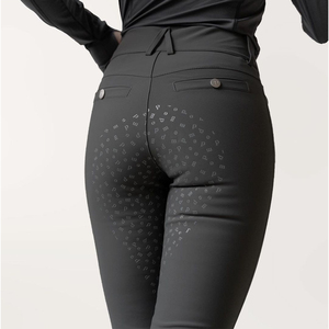 Pantalon de cheval taille basse pour femme, collant d'équitation, Patch de genou, collant d'école actif ventilé - Product Image 6