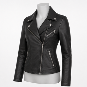 Chaqueta de Cuero para Mujer de Alta Calidad, Diseño Cómodo, Textura Premium y Construcción Duradera para Uso Casual y Urbano - Product Image 3