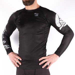 Rashguard unisexe à manches courtes de compression pour BJJ, protection solaire, séchage rapide, imprimé, écologique, pour hommes et femmes - Product Image 3