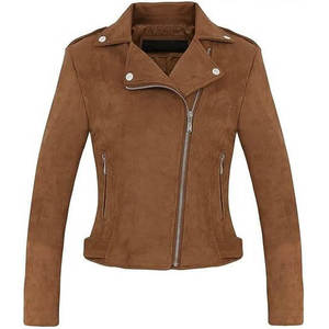 Womens Casual <b>Suede</b> <b>Jacket</b> - Product Image 1