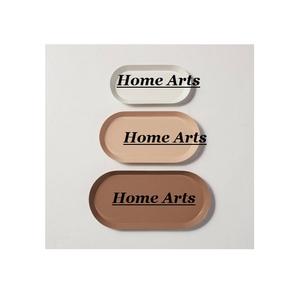 Plateau de service de table de qualité supérieure en bois et cuir, plateau à dattes pour desserts avec poignée en acier inoxydable - Product Image 5