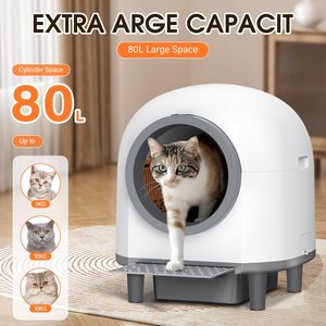 Fabrikneue, extrem leise (≤35dB) automatische Katzentoilette mit Selbstreinigungsfunktion – geräuschlose Haustierklo für Wohnzimmer und kleine Wohnungen - Product Image 5