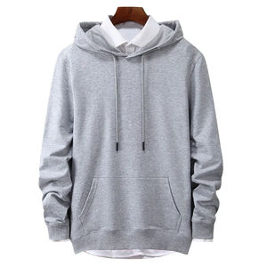 Venta al por mayor 500gsm 100% algodón hombres sudaderas con capucha de gran tamaño de alta calidad logotipo personalizado bordado sudaderas con capucha para el invierno - Product Image 5