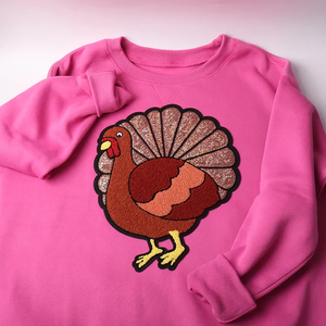 Offre Spéciale Logo personnalisé patchs en chenille de haute qualité brodé thermocollant grande lettre patchs pour sweat-shirt fleur tissu - Product Image 3