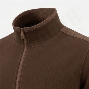 Survêtement pour homme à manches longues avec matière extensible et look athlétique, parfait pour la course à pied, l'entraînement sportif, la pratique sportive, couleur personnalisée - Product Image 4