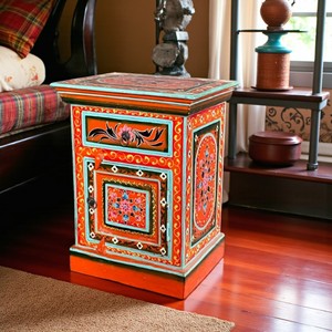 Mesitas de Noche de Madera Sólida, Estilo Antiguo Moderno de Mediados de Siglo, Muebles Tradicionales para Dormitorio, para Uso en el Hogar y Apartamentos - Product Image 2
