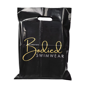 Usine de produits directs logos personnalisés sacs découpés en plastique PE pour boutique de cadeaux et emballage de friandises pour les achats de bonbons - Product Image 2