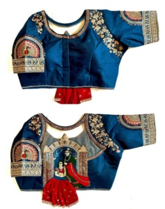 เสื้อเบลาส์แบบเปิดด้านหน้าพร้อมปมที่สวยงามสำหรับฤดูร้อนเงางามทันสมัย - Product Image 1