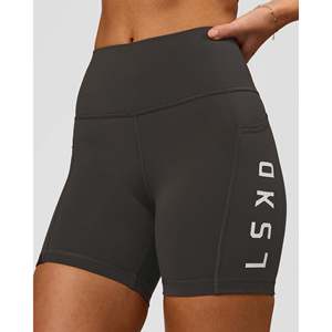 Shorts de Spandex Ultra Altos con Bolsillos para Mujer, Shorts Casuales Tipo Bermuda, Talla XS - Product Image 1