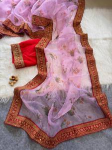 ผ้าโปร่งบางพิมพ์ลายดอกไม้ดิจิทัลและปักเลื่อมสำหรับผู้หญิงแฟชั่น - Product Image 5