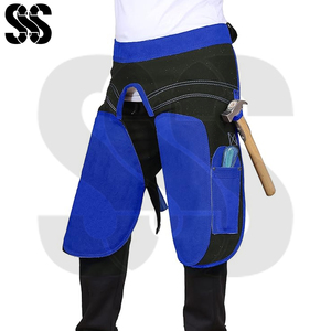 Tablier de maréchal-ferrant en cuir et acier inoxydable robuste, entièrement personnalisable, de qualité supérieure, nouvelle tendance, couleur bleu-noir 2026 - Product Image 6