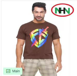 T-shirt blanc épais et lourd personnalisé 250 g/m² unisexe avec motif de logo personnalisé en ligne t-shirt basique de qualité en coton lourd - Product Image 1