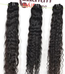 ผมต่อผมมนุษย์หยิกเป็นลอนแบบธรรมชาติผมชาวอินเดียบริสุทธิ์สีดำไม่ผ่านกระบวนการขายส่ง100% - Product Image 2