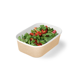 Tazón de Papel Kraft de 660 ml al por Mayor, Apilable, Sellable, Resistente a la Grasa, para Sopa Caliente, Ensalada, Comida para Llevar, con Logotipo Personalizado - Product Image 1