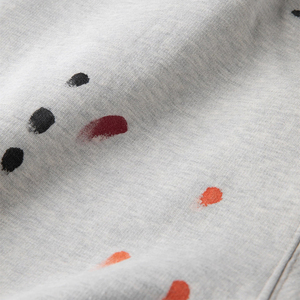 Hombres 100% algodón personalizado Logo blanco gota hombro sudaderas con capucha Sudadera con capucha jersey de gran tamaño pintura peso pesado sudaderas con capucha para hombres - Product Image 5