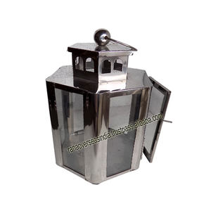 Lanternes hexagonales personnalisées de bougie d'acier inoxydable de nouveauté avec le verre pour la décoration d'anniversaire de Noël Diwali - Product Image 6