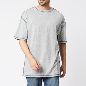T-shirt de sport en coton pour homme, coupe classique, respirant, manches courtes, tee-shirt de fitness, logo personnalisé, haute qualité, couleurs personnalisées - Product Image 6