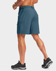 Shorts de sport d'été pour hommes, séchage rapide, double couche, respirant, shorts de course à pied, motif extensible, confort, taille élastique - Product Image 2