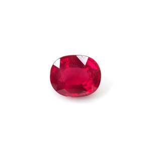 Rubis naturel de Bangkok 7,60 carats, taille personnalisée, cristal clair, coupe ovale, pierre précieuse pour bijoux, hauteur 8 mm, largeur 3 mm - Product Image 1