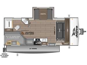 Nuevo Jayco Jay F-e-a-t-h-e-r A-i-r 19MBS 2026 - Product Image 2