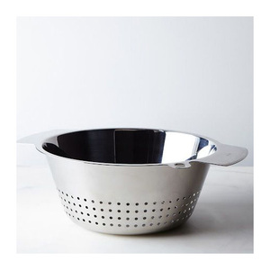 2025 Usine Vente En Acier Inoxydable Écologique En Métal Passoire Bol Panier Forme pour Cuisine Utiliser Premier Design En Vrac En Gros - Product Image 1