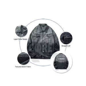 Veste en jean pour hommes de haute qualité dernière conception écologique veste d'hiver en jean respirant pour hommes - Product Image 2