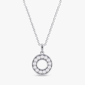 Collier pendentif halo rond éclatant avec diamant de laboratoire de 1,00 carat serti en or massif 14 carats pour cadeau d'anniversaire de mariage F-VS - Product Image 2