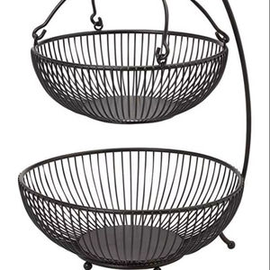 Cesta de Frutas de Metal Hecha a Mano para Organizador de Cocina, Frutero Decorativo para Mesa de Comedor, Almacenamiento y Exhibición - Product Image 3