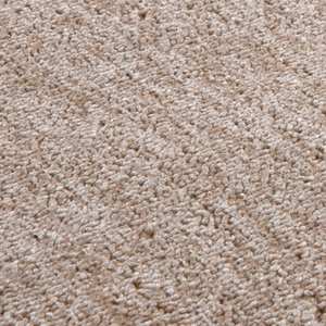 Alfombra Rectangular Minimalista Hecha a Mano de Pelo Corto Beige para Sala de Estar, Dormitorio o Pasillo - Product Image 3