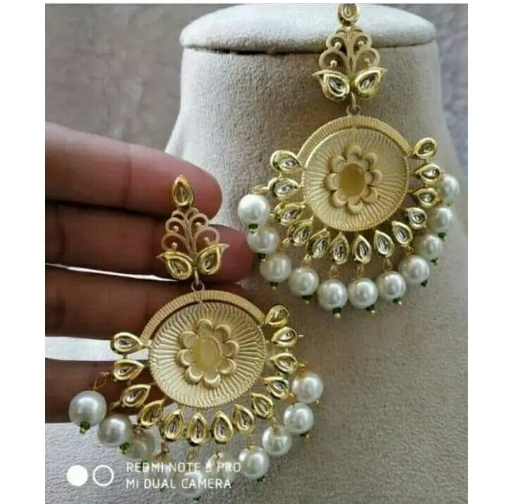 Conjunto de pendientes de latón puro chapado en oro para mujer, joyería hecha a mano, estilo lujoso, Arte y Diseño, chapado en oro de alta calidad