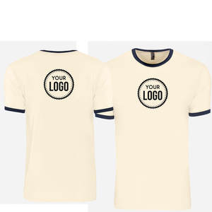 Venta de camiseta personalizada de siguiente nivel 3604 Ringer de algodón suave con cuello redondo, camiseta duradera con ribete de contraste con logotipo personalizado suave - Product Image 5