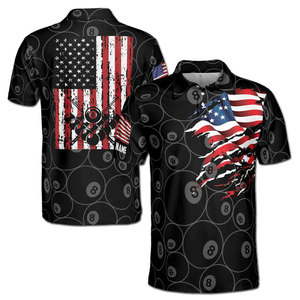 Maillots d'équipe de billard et de snooker personnalisés pour hommes pour les tournois de table de polo Maillot de football Polo de snooker - Product Image 1