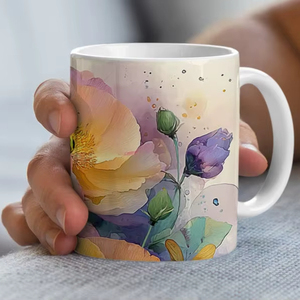 Elegant Ceramic Sublimation Mug with Smooth Glossy Finish Durable Personalized Drinkware for Office Desk, Kitchen, Everyday - Product Image 1