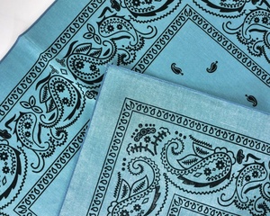 Bandana carré classique en coton à motif cachemire pour homme et femme, foulard pour cheveux et cou, style urbain tendance - Product Image 4