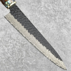 มีดเชฟแบบมืออาชีพพร้อมแกนเหล็กดามัสกัสด้ามจับทำจากเหล็ก - Product Image 2